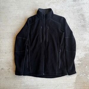 KUHL Interceptr Full Zip Fleece Jacket Men's Size Small Black Gorpcore